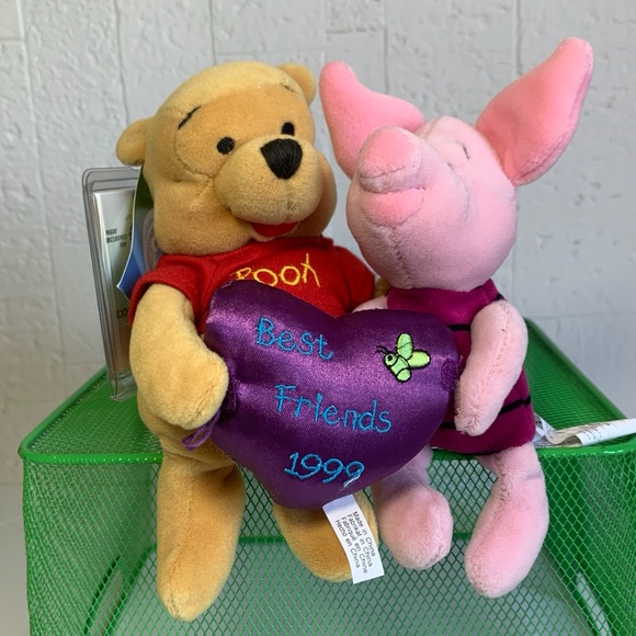 Vintage Disney 💕 Pooh & Piglet 💕Friendship Best Friends 1999 - Picture 1 of 8